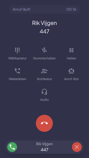 Held call bar