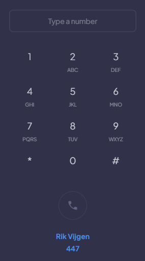 Dialpad idle