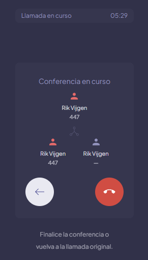 Conference active triangle