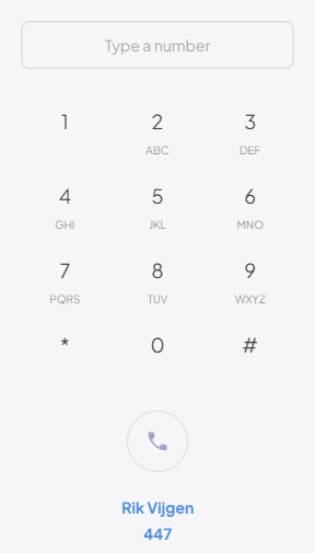Dialpad idle