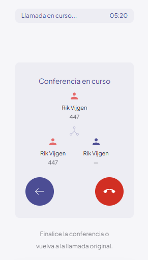 Conference active triangle