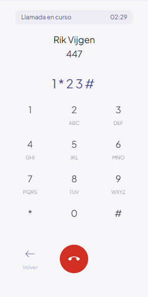 DTMF keypad during call
