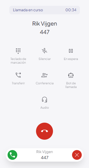 Held call bar